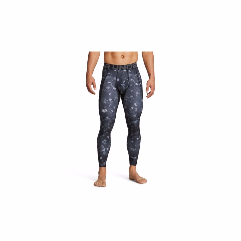 Pánske kompresné legíny UNDER ARMOUR UA HG Armour Prtd Lgs-BLK