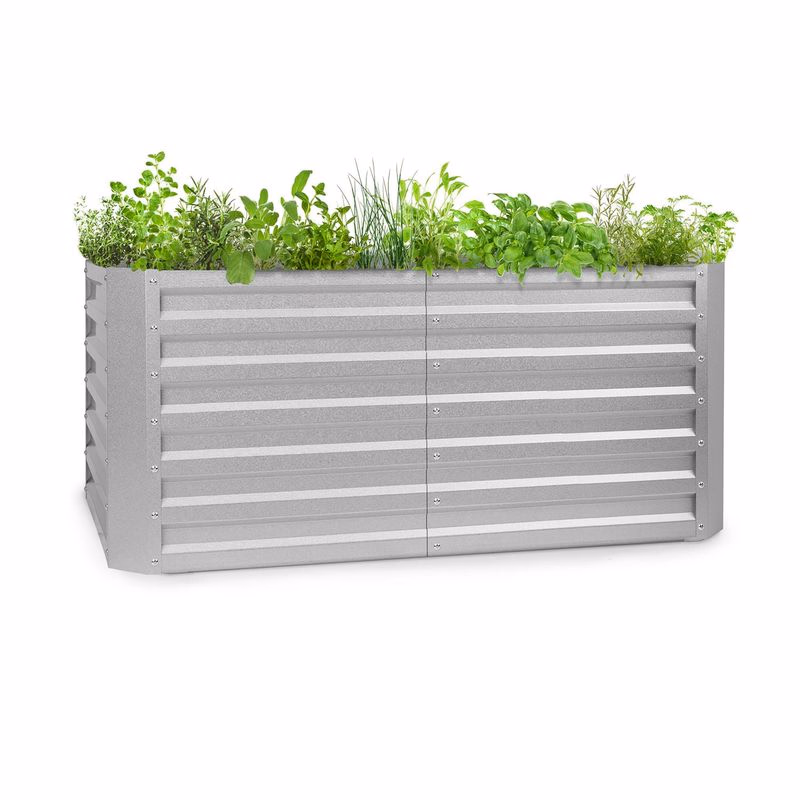 Blumfeldt Blum High Grow Straight, vyvýšený záhon, 120x60x60cm, 432l, oceľ