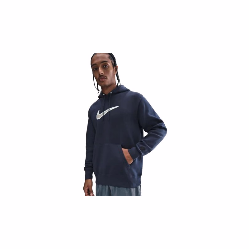 Pánska mikina s kapucňou NIKE M NK CLUB BB HDY NEO VARSITY OBSIDIAN OBSIDIAN BLACK