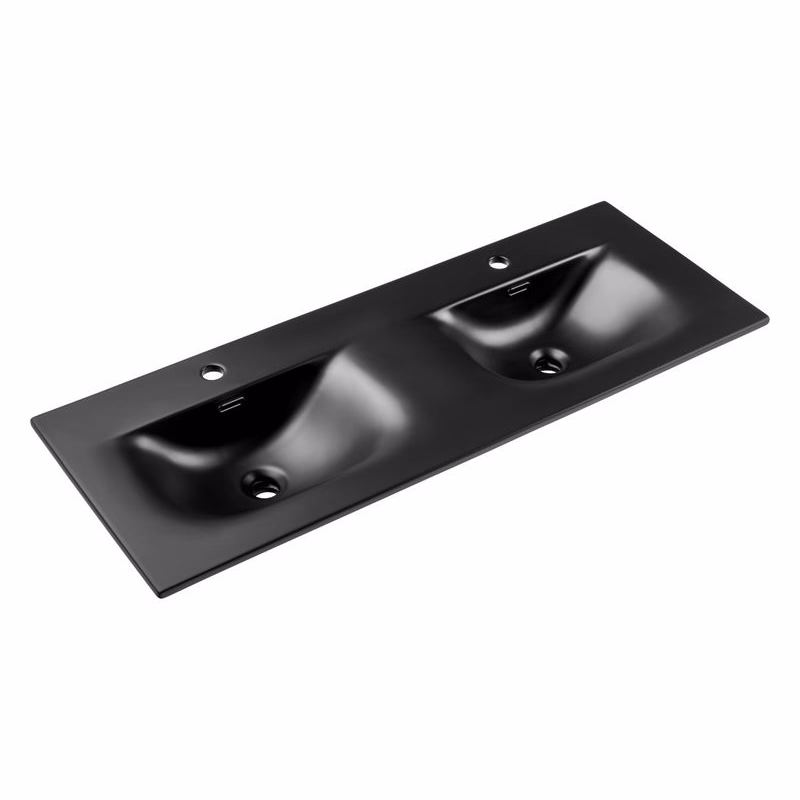 ArtCom Keramické umývadlo SKY1 120D | čierny mat 120 cm
