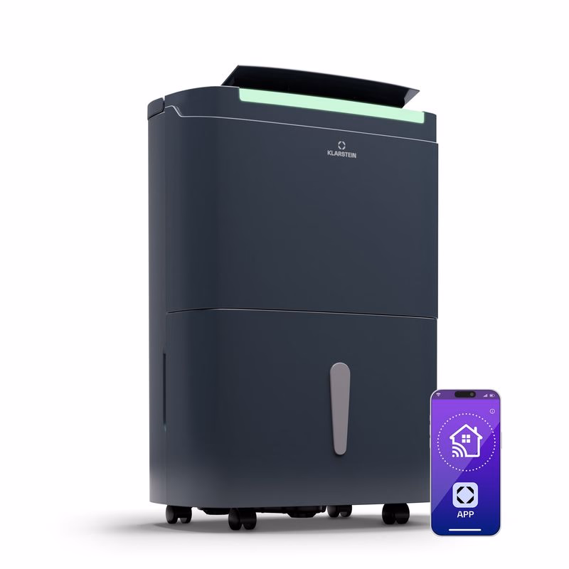 Klarstein DryFy Connect 50 Smart, Odvlhčovač, WiFi, Kompresia, 50l/d, 70-100m²