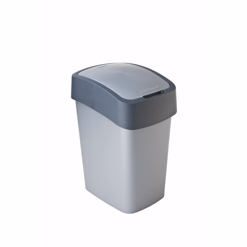 CURVER Odpadkový kôš FLIP BIN 25l | strieborná / sivá