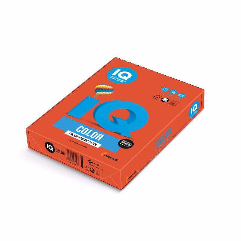 Papier xerografický IQ A4/120g 250 listov koralovo červený CO44