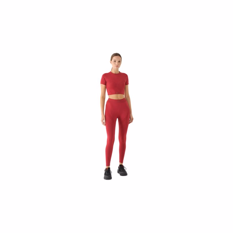 Dámske legíny 4F TIGHTS FNK F389-RAW24TFTIF389-60S-BURGUNDY
