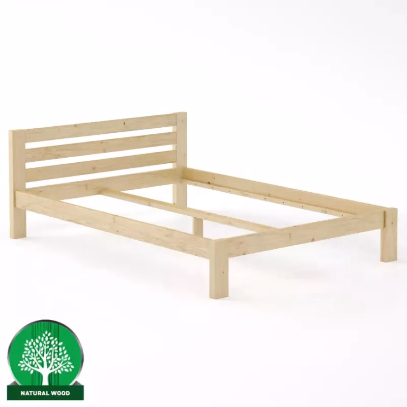 Posteľ borovica LK105–140x200 surová