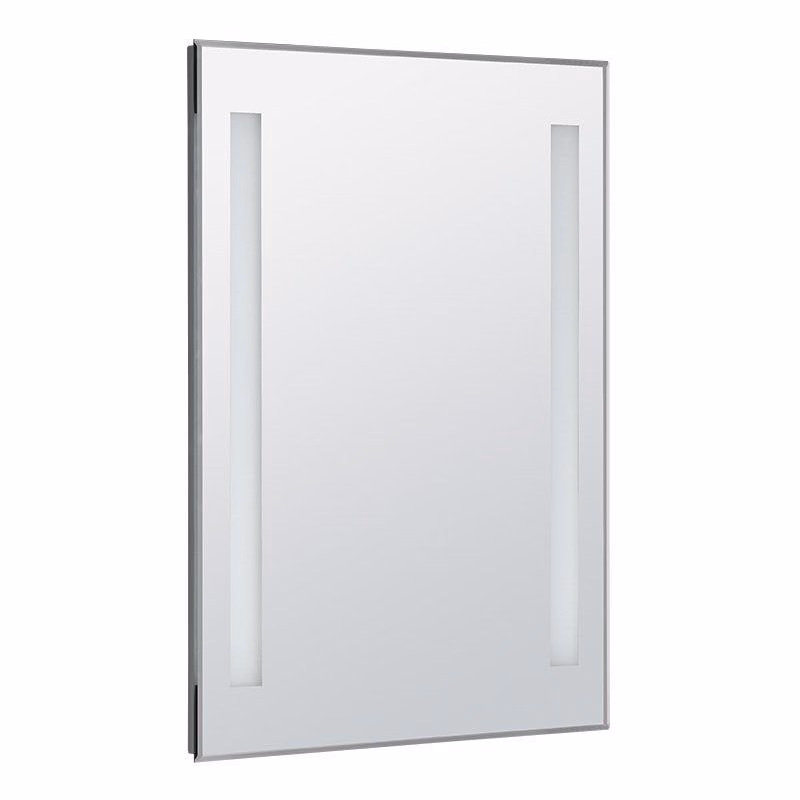 AQUALINE - Zrkadlo s LED osvetlením 50x70cm, gombíkový vypínač ATH5