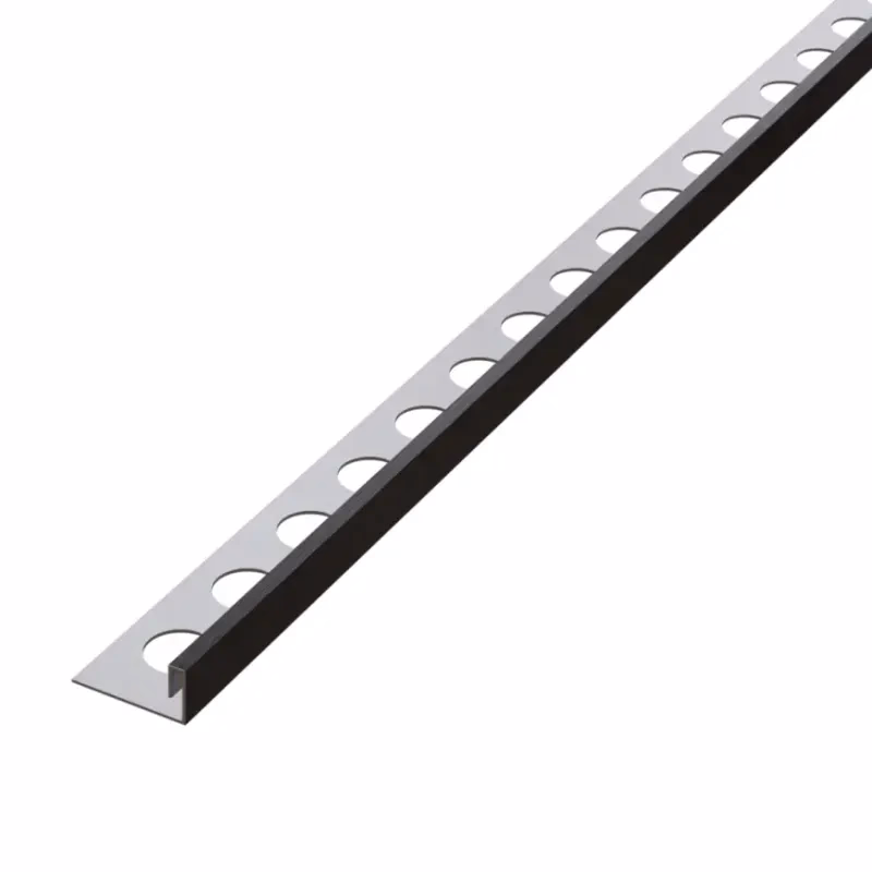Rohový profil JS 10,5 mm x 270 cm čierny mat