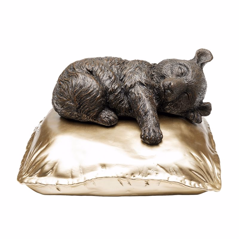 Sleeping Koala dekoračná soška zlato-hnedá 35 cm