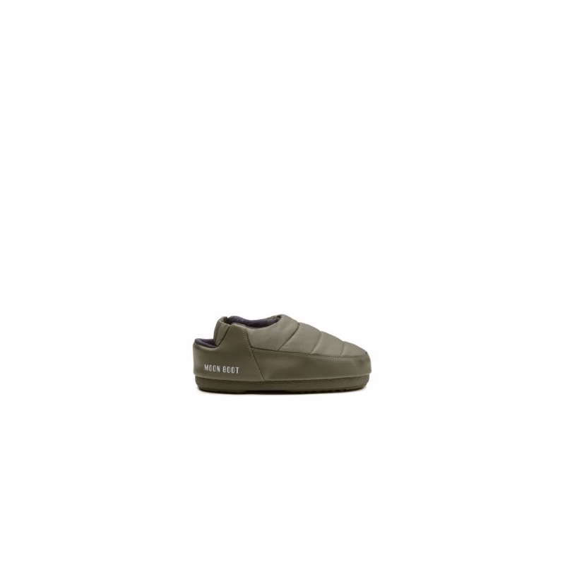 Dámske nízke zimné topánky MOON BOOT SANDAL BAND NYLON, 003 khaki