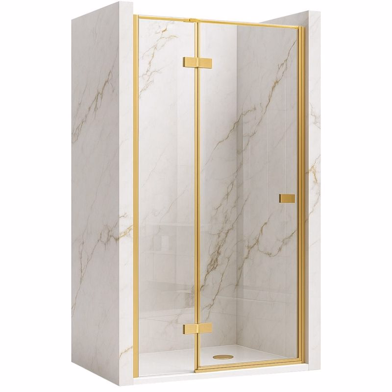 REA/S - Sprchové dvere Atlas 120 Brush Gold vľavo KPL-K4676
