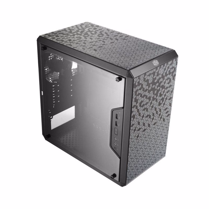 Cooler Master case MasterBox Q300L, mATX, Priehľadná bočnica, 1x 120mm Fan, Čierna