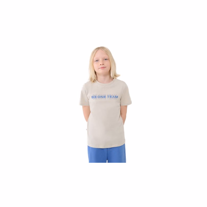 Chlapčenské tričko s krátkym rukávom 4F JUNIOR TSHIRT M2186-12S-CREME