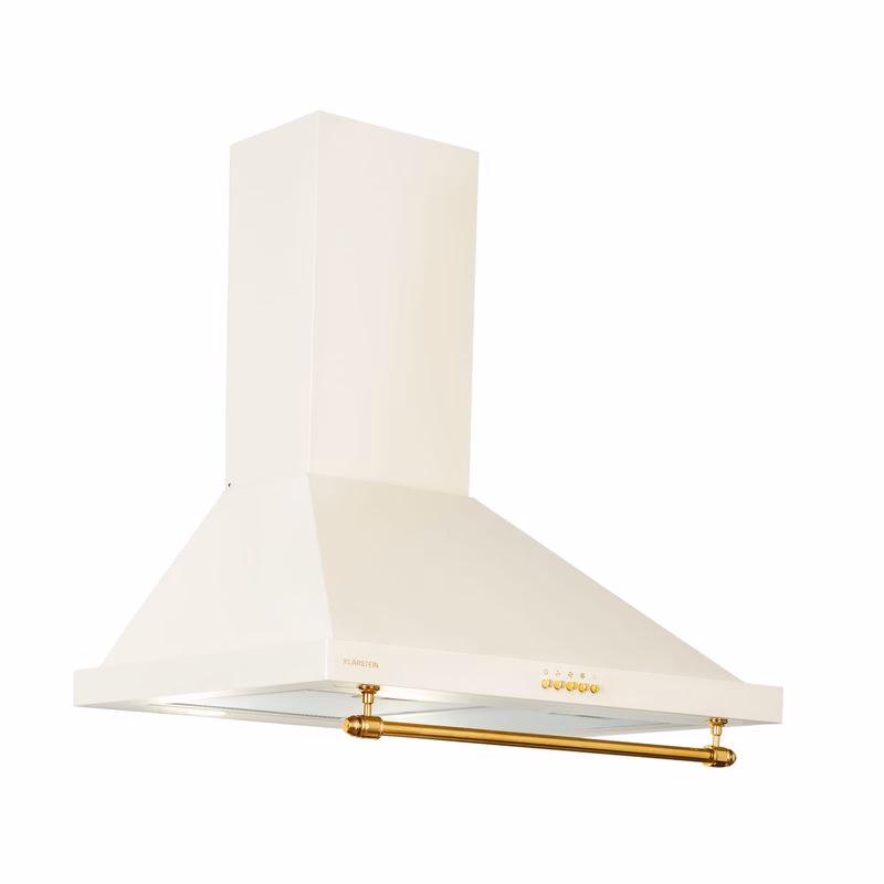 Klarstein Montblanc 60, digestor, 60 cm, nástenný, 599 m³/h, LED, lišta, krémový