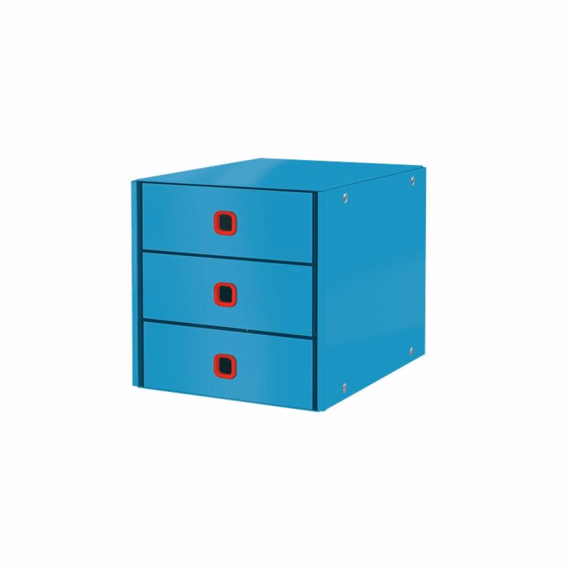 LEITZ Zásuvkový box Click&Store COSY, 3 zásuvky, pokojná modrá
