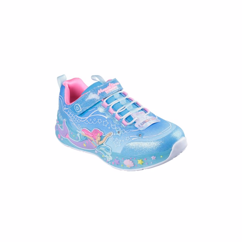 Dievčenská rekreačná obuv SKECHERS S Lights Mermaid Dreams K blue