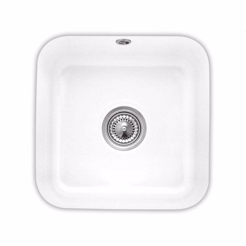 VILLEROY & BOCH VILLEROY & BOCH - Keramický drez Cisterna 50 White alpin podstavný 445 x 445 bez excentra 670301R1