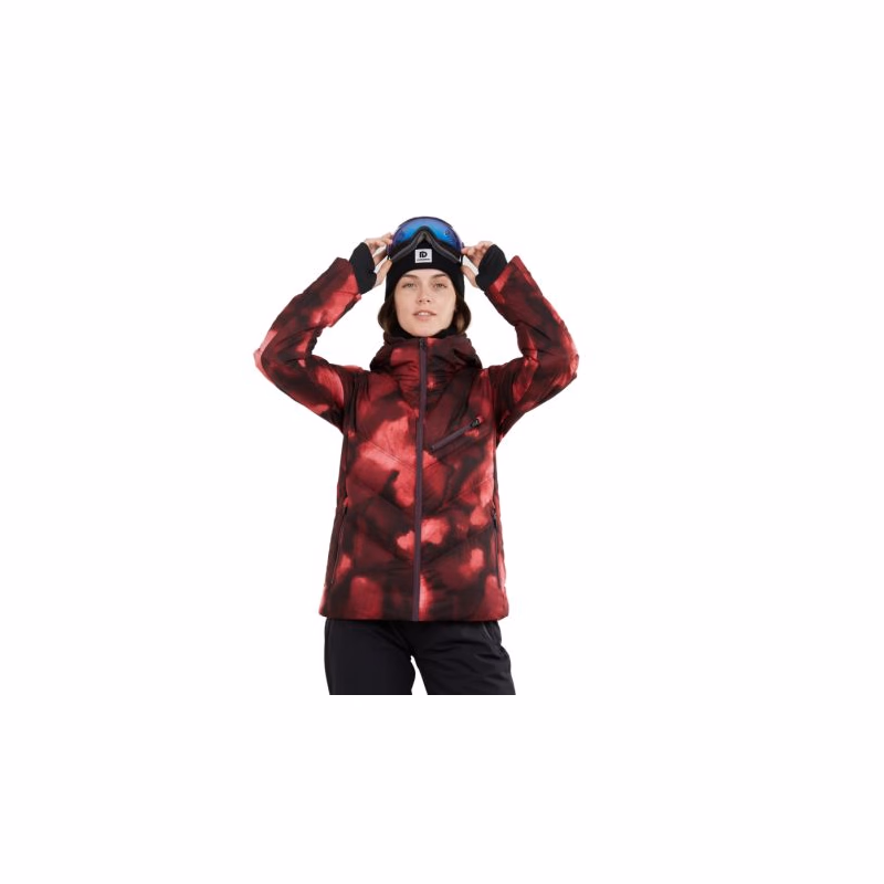 Dámska lyžiarska bunda FUNDANGO Elyra Padded Jacket-293-pomegranate