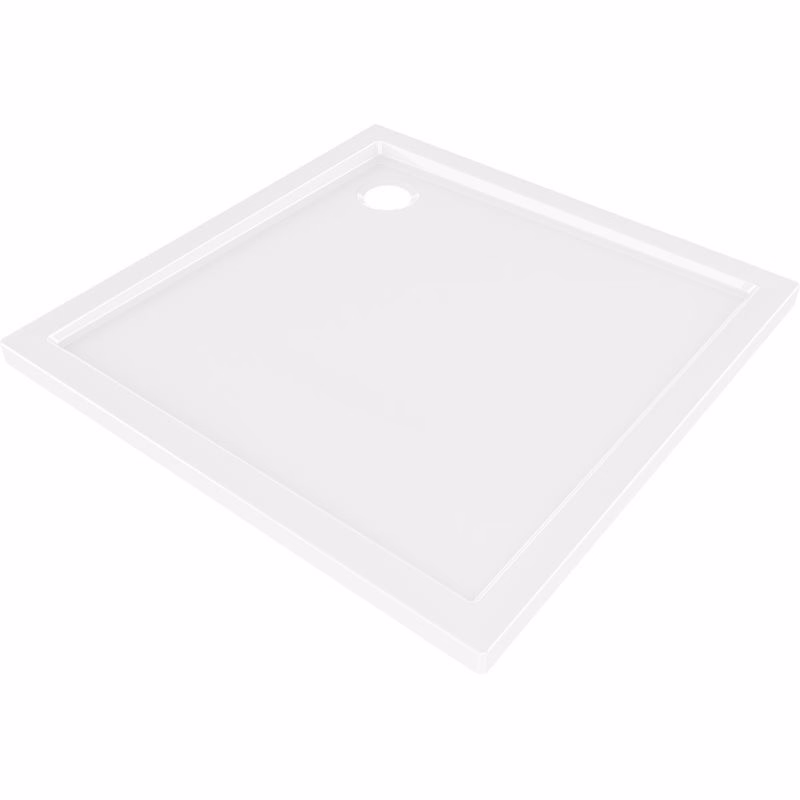 MEXEN - Flow Sprchová vanička štvorcová slim 100 x 100, biela lesk 46S101010