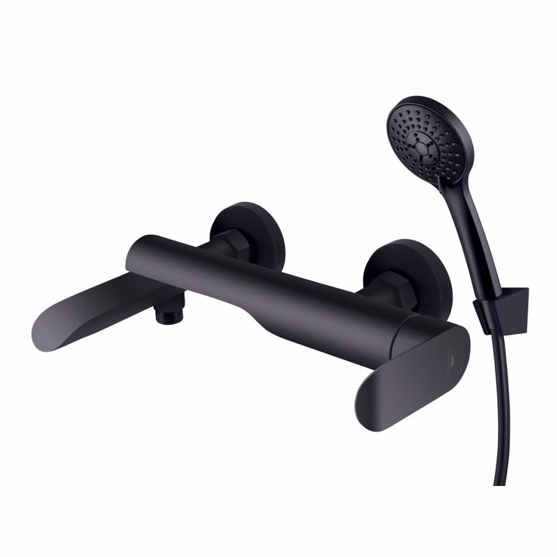 Rubineta - Vaňová batéria ULTRA-10/K BLACK s príslušenstvom, čierna OLBAU1KP68