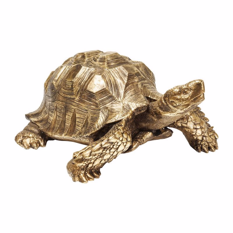 Turtle dekorácia zlatá 95 cm