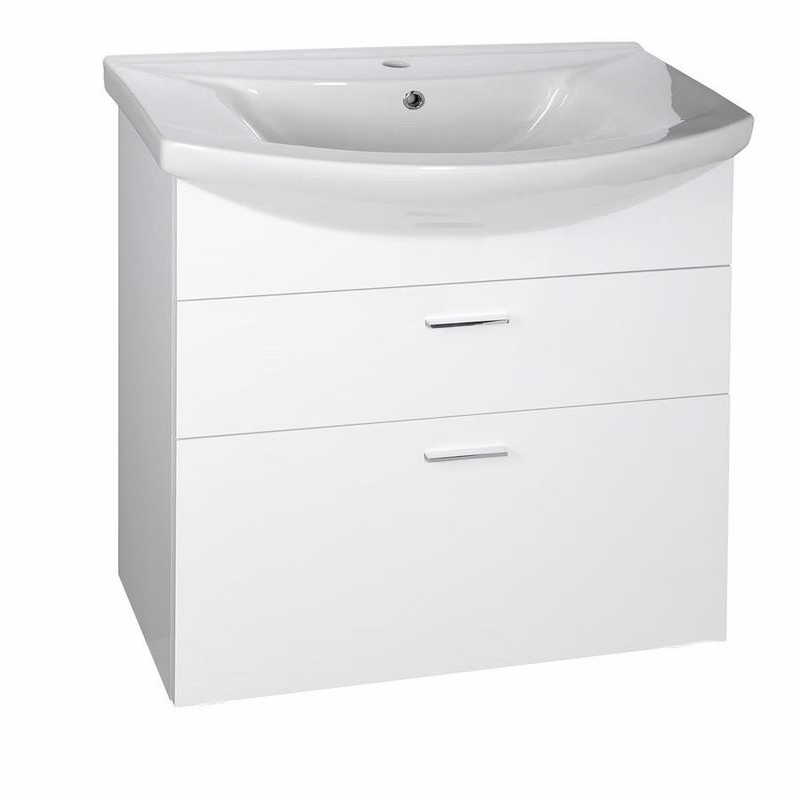 AQUALINE - ZOJA umývadlová skrinka zásuvková 71,5x74x34 cm, biela 51071A