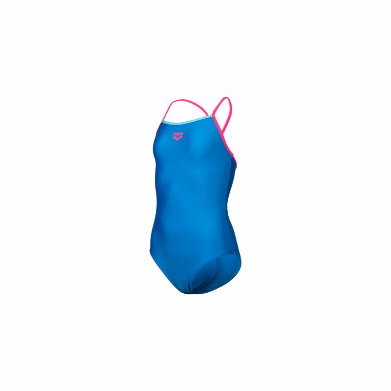 Dievčenské plavecké jednodielne plavky ARENA GIRLS SWIMSUIT LIGHT DROP SOLID