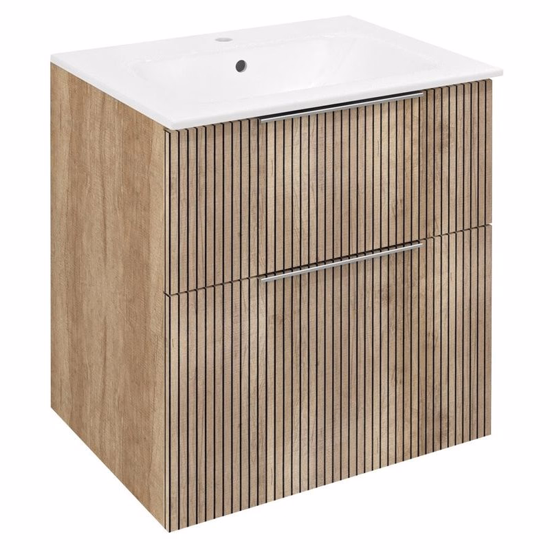 SAPHO - CIRASA STRIP umývadlová skrinka 59,2x64x46cm, dub alabama CR601-2322