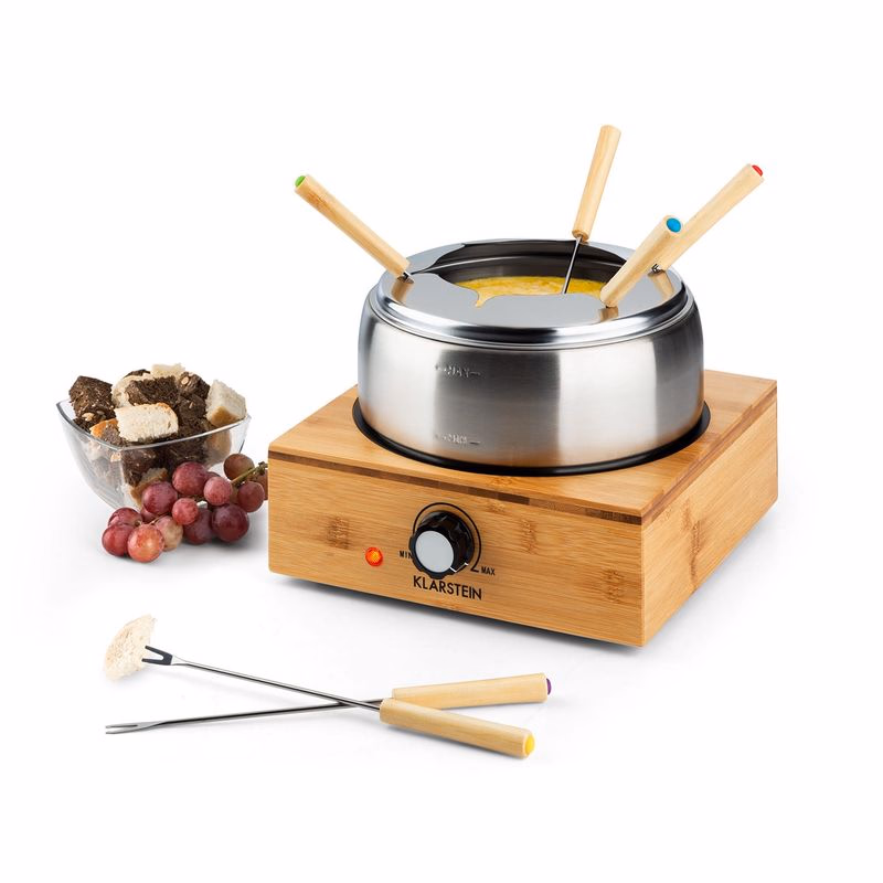 Klarstein Bambus, fondue, 800 W, hrniec z ušľachtilej ocele