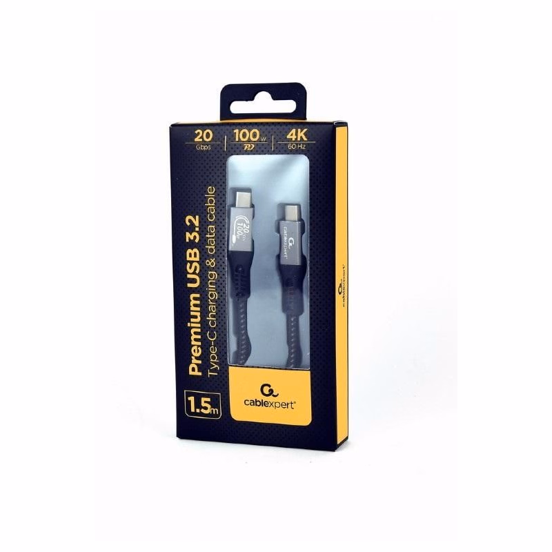 GEMBIRD Premium USB-C 3.2 gen 2 20 Gbps 100W1.5 PD