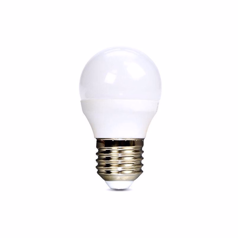 Solight LED žiarovka, miniglobe, 6W, E27, 6000K, 510lm