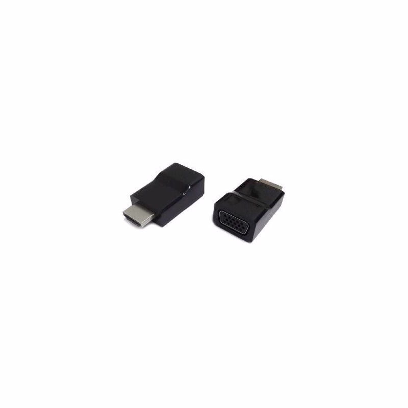 Kab. redukcia HDMI na VGA, M/F, čierna