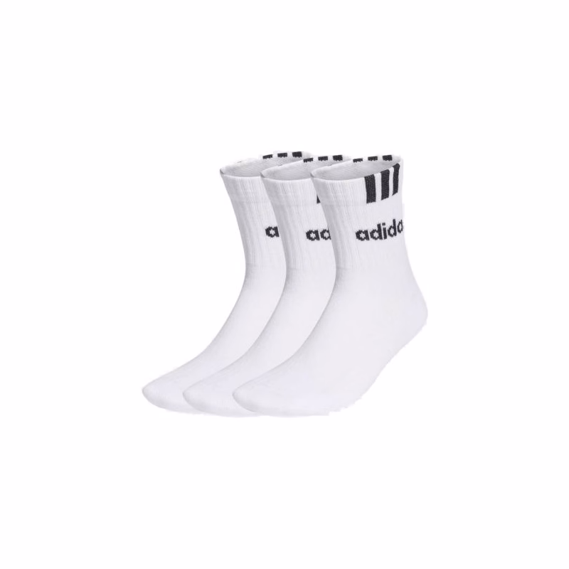 Ponožky ADIDAS CUSH HALF CRW C 3S LIN 3 PACK-WHITE WHITE WHITE