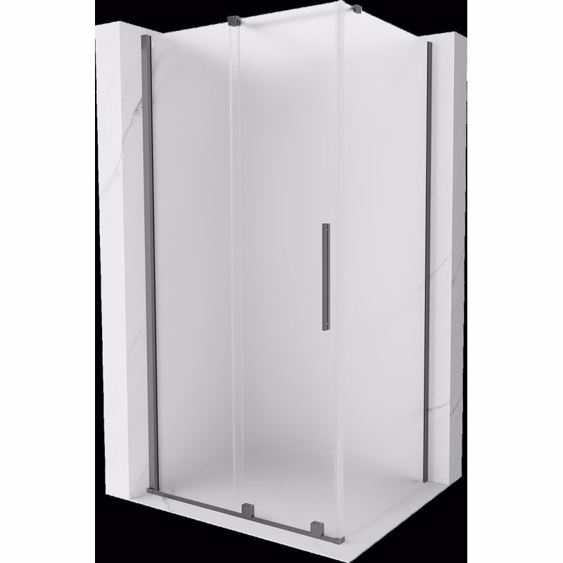 MEXEN/S - Velár sprchovací kút, posuvné dvere 100 x 70, dekor, grafit metal 871-100-070-31-95