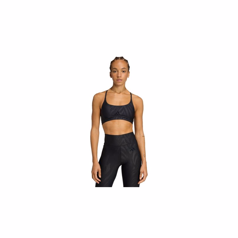 Dámska tréningová športová podprsenka ADIDAS LS AOP BRA BLACK
