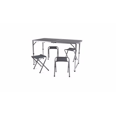 Turistický stôl Camp Active 60 x 120 x 70 cm, strieborný