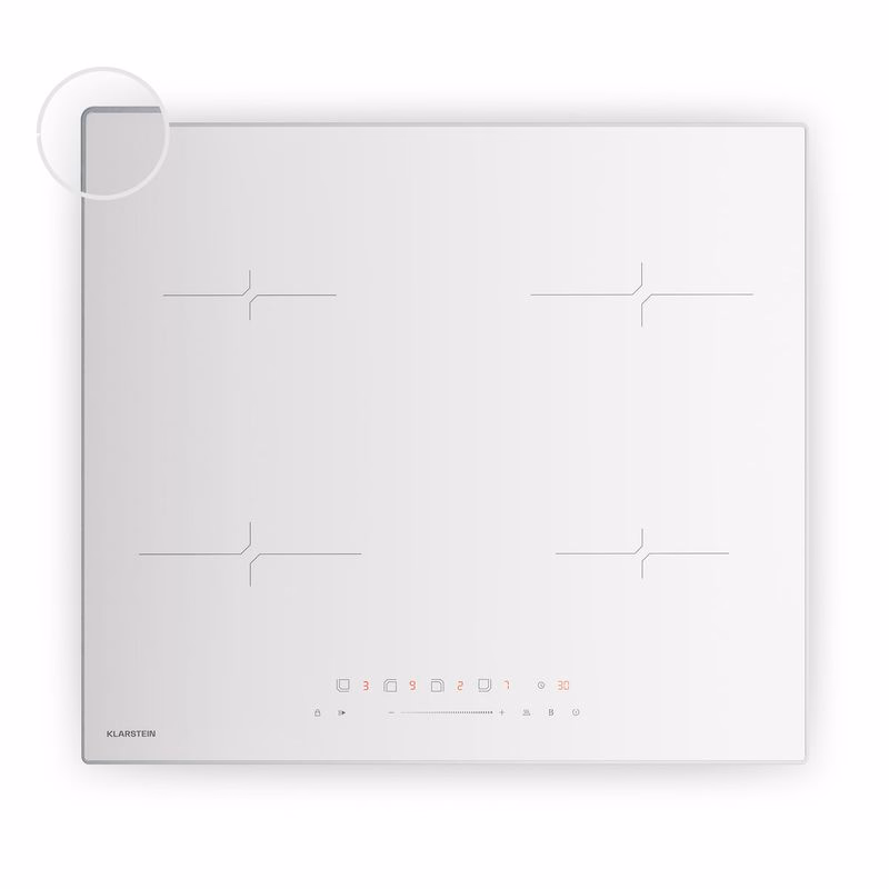 Klarstein Velaire indukčná varná doska, elegantná, minimalistická, výkonná, 4 varné zóny, 7000 W, 60 cm