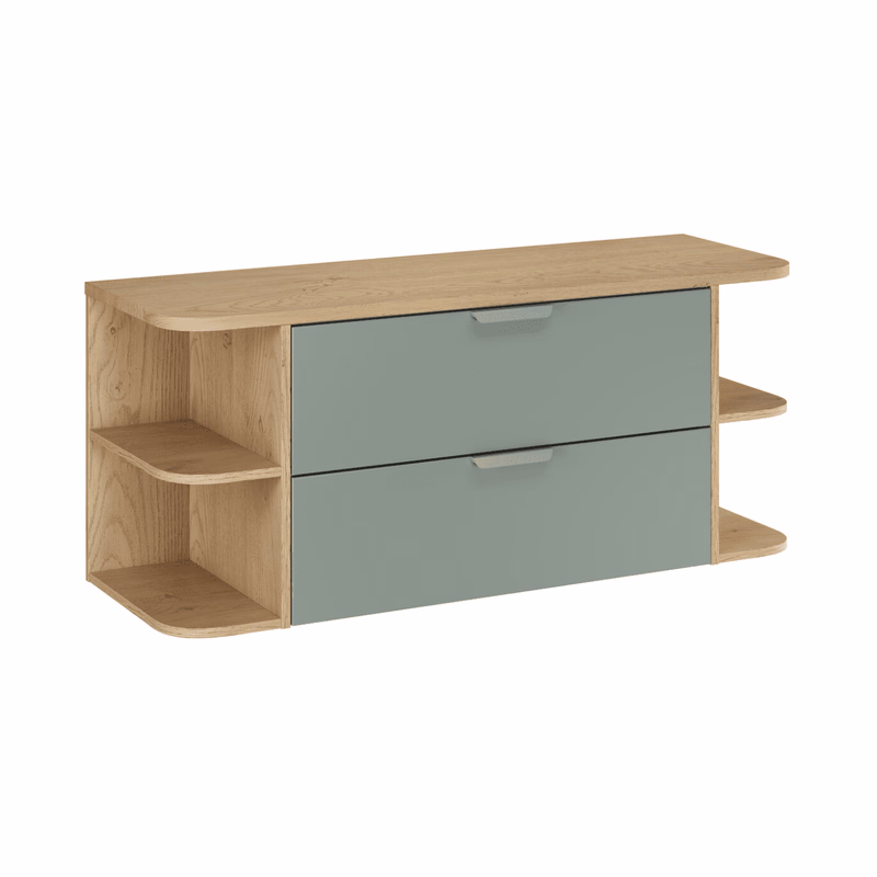 ArtCom Kúpeľňová skrinka s doskou ASTER Green LRSM D120cm | 120 cm