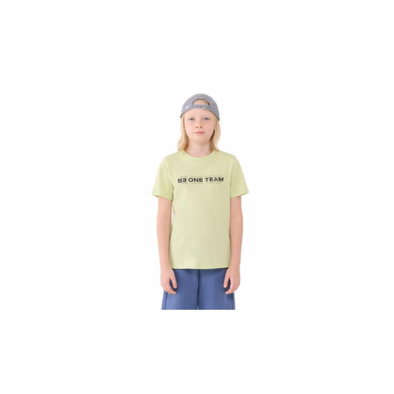 Chlapčenské tričko s krátkym rukávom 4F JUNIOR TSHIRT M2186-45N-CANARY GREEN NEON
