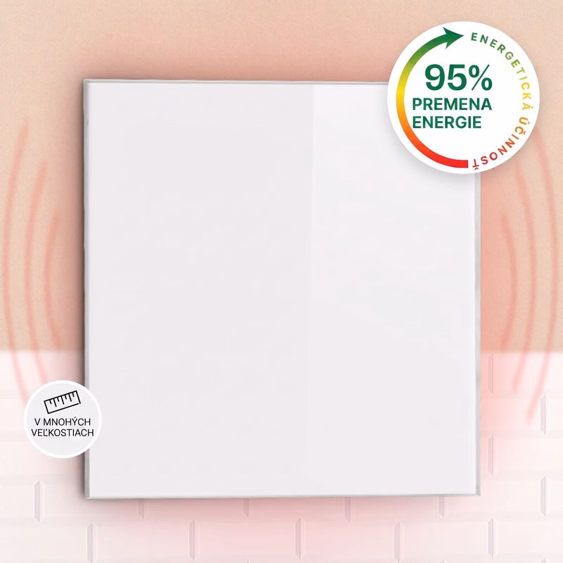 Klarstein Wonderwall 36, infračervený ohrievač, 60 x 60 cm, 360 W, týždenný časovač, IP24