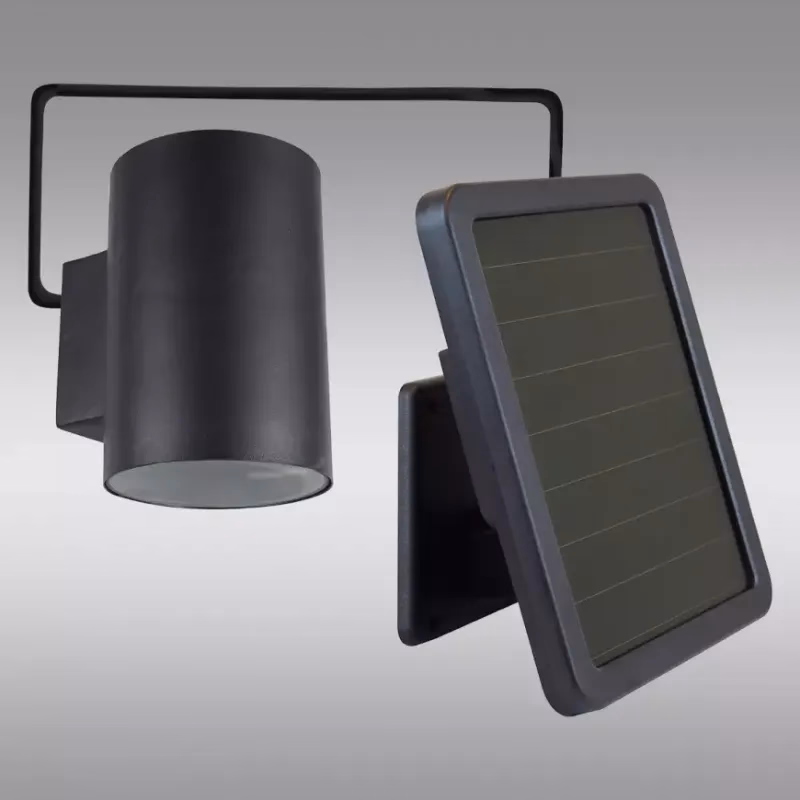 Nástenná solárna lampa  Lampada VO2840 čierna K1