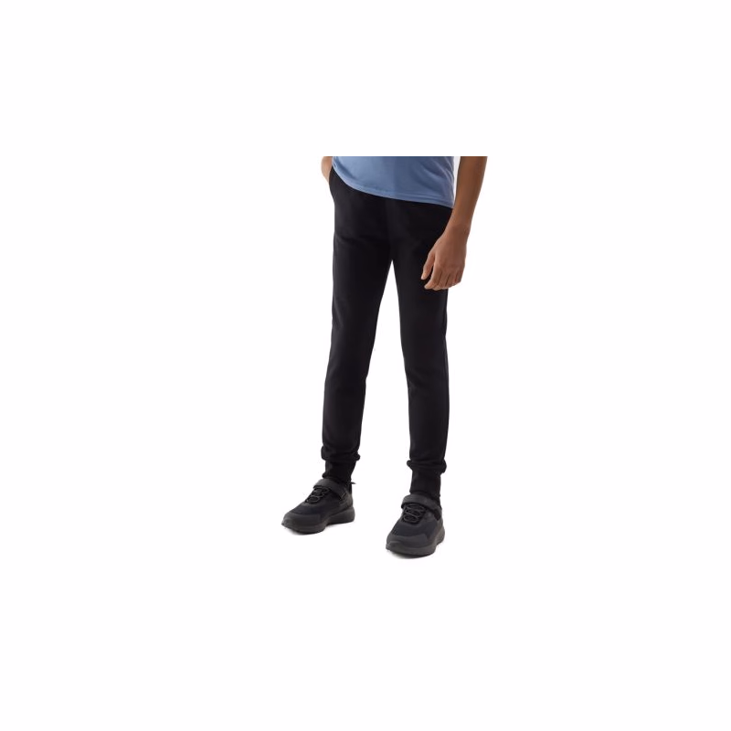Dievčenské tepláky 4F JUNIOR TROUSERS-4FJWSS24TTROF587-20S-DEEP BLACK