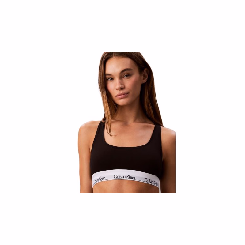 Dámska podprsenka CALVIN KLEIN Unlined Bralette Icon Cotton Modal black