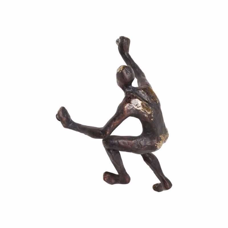 Climber nástenná dekorácia bronzová 14x23 cm