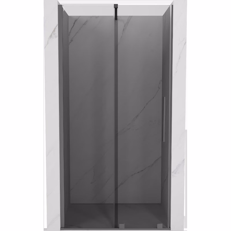 MEXEN/S - Velár posuvné sprchové dvere 120, grafit, grafit metal 871-120-000-41-95