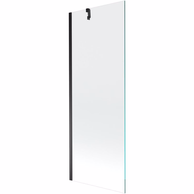 MEXEN/S - Next vaňová zástena FIX 70x150, transparent, čierna 895-070-000-00-00-70