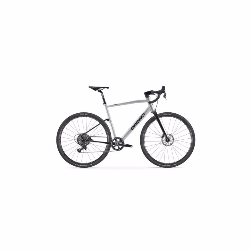 Gravel bicykel BASSO Tera, silver, Sram Apex, Microtech MX25