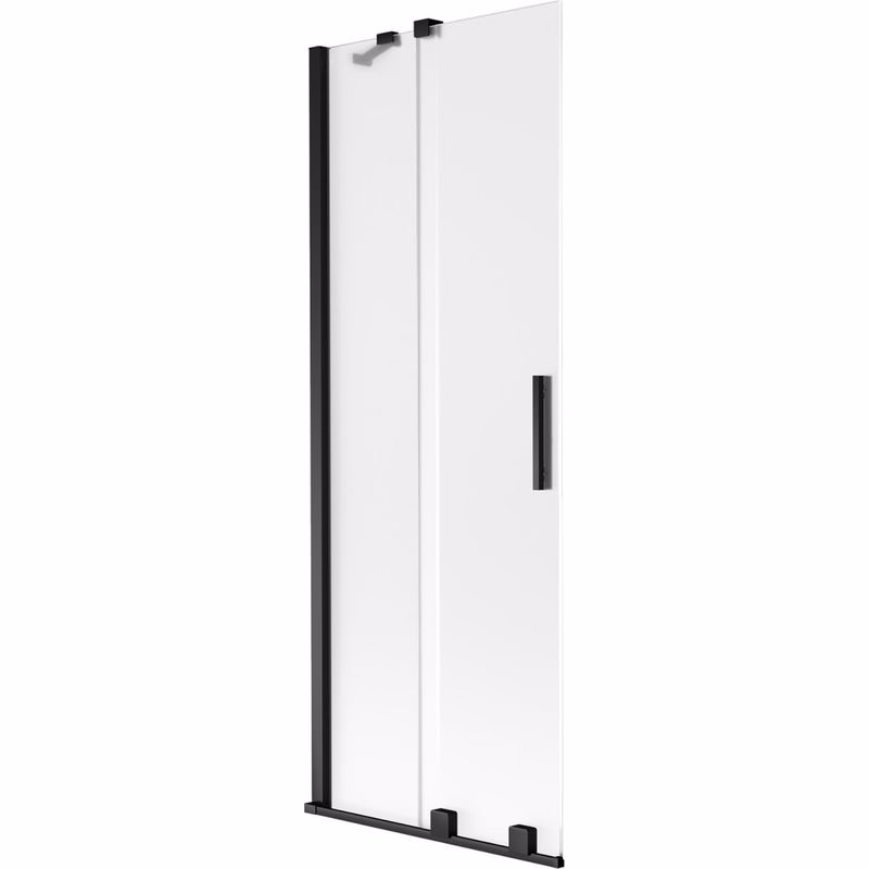 MEXEN/S - Velar dvojkrídlová posuvná vaňová zástena 70 x 150, dekor, čierna 896-070-000-31-70