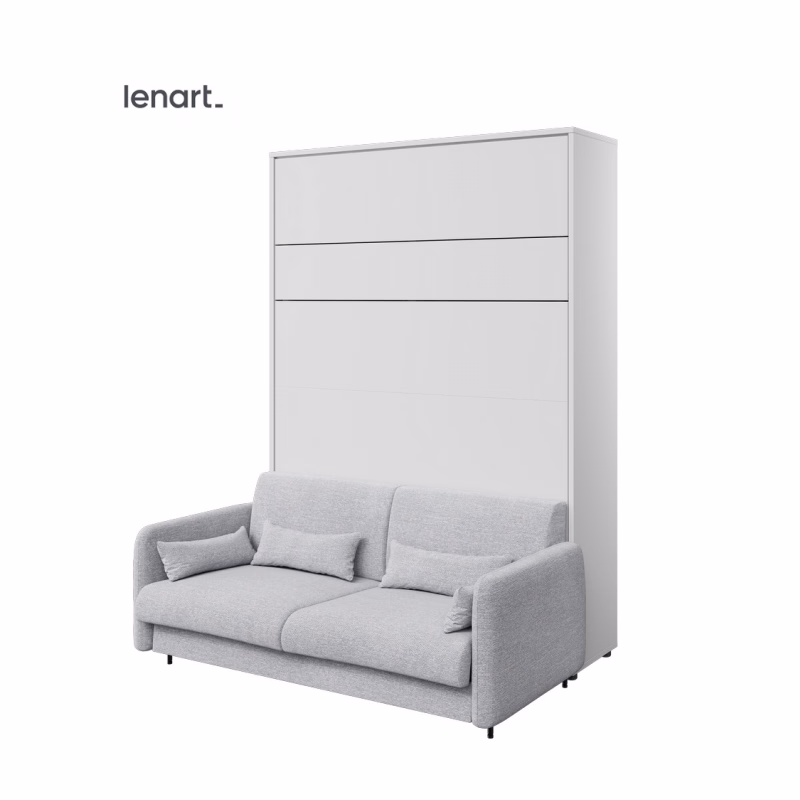 Dig-net nábytok Posteľ Lenart BED CONCEPT s pohovkou | biela 140 x 200 cm
