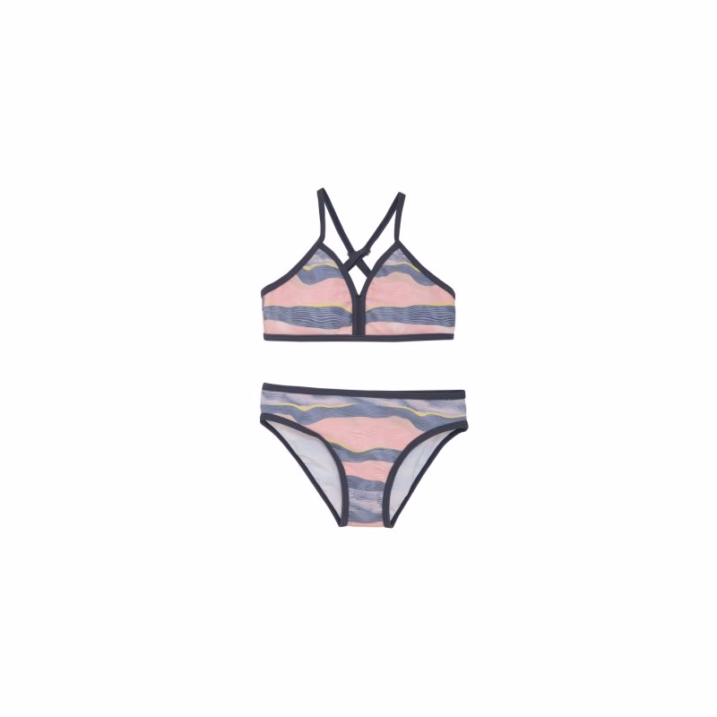 Dievčenské plavky COLOR KIDS Jr. Bikini, AOP-5039-Plumeria