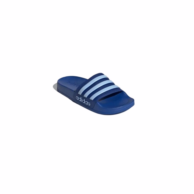 Chlapčenské šlapky (plážová obuv) ADIDAS Adilette Shower Jr royal blue glow blue royal blue